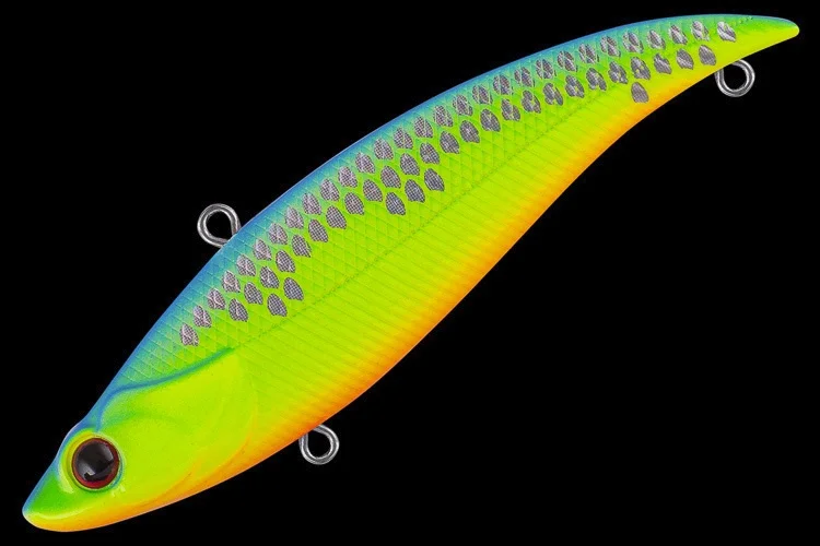 TSUYOKI Vika 90S Señuelos vib de pesca en hielo, cebo artificial que se hunde, vibración de invierno, lubina, Lucio, Smith Bay Blue 90HS, 90 mm, 18 g - imagen 5