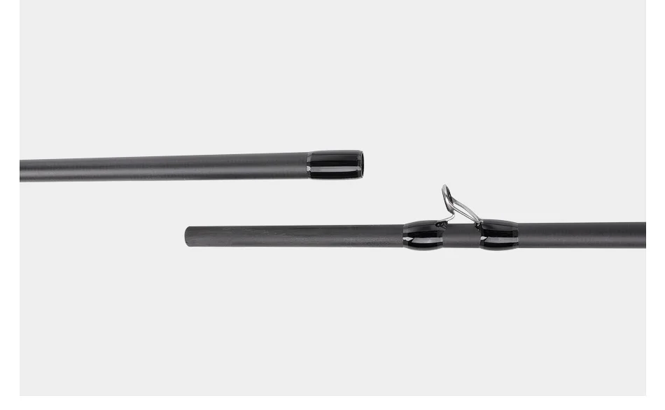 una elegante caña de pesca moderna diseñada para precisión y facilidad de uso