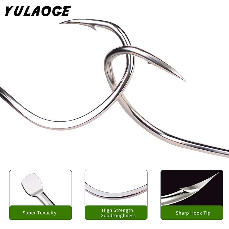 10 unids/bolsa anzuelos de asistencia para pesca plantilla lenta gancho de placa de hierro anzuelos de agua salada de acero rico en carbono aparejos de anzuelo materiel de peche - imagen 4