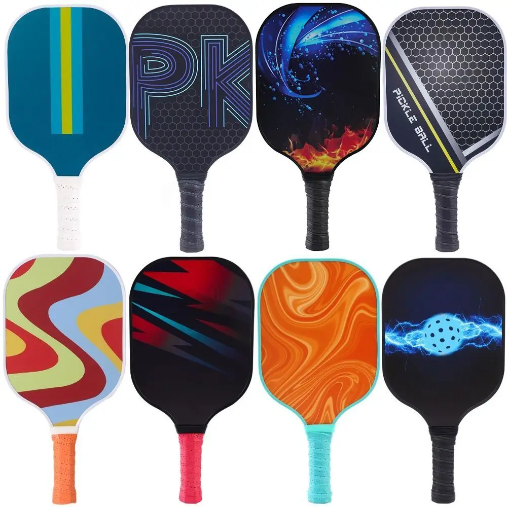 Paleta pickleball fibra vidrio núcleo panal agarre antideslizante