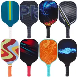 Paleta pickleball fibra vidrio núcleo panal agarre antideslizante