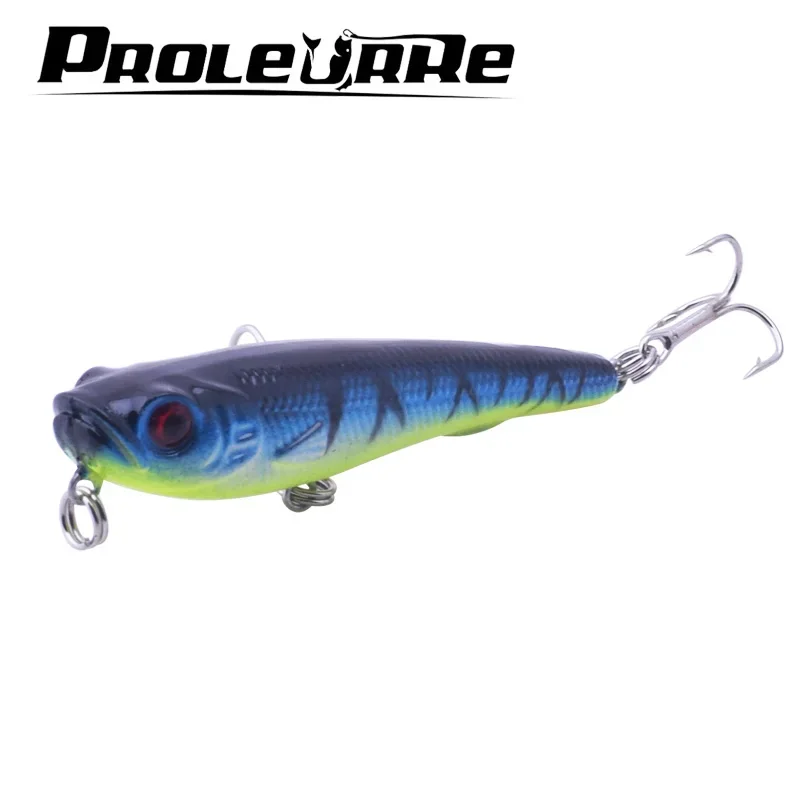 1 unidad de cebo duro de 7cm y 6,7g, manivela flotante, Señuelos de Pesca Minnow, 9 colores, Pesca con mosca de plástico, Wobbler, aparejos de Pesca Crankbait - imagen 3