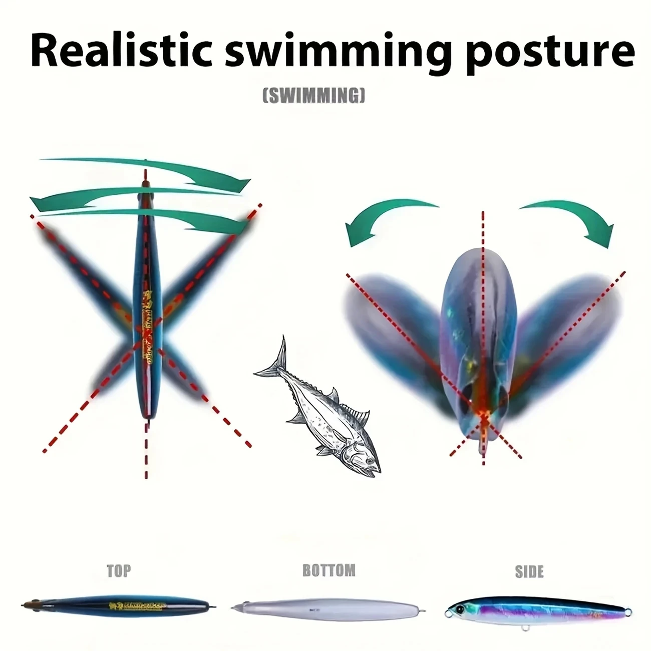 Fishing Lure Sinking Pencil Weights 10-24g Isca Artificial Wobblers Articulos Pesca Trolling Pike Fish Tackle Leurre Accessories - imagen 3