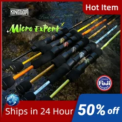 Kingdom Micro Expert Stream caña de pesca ultraligera viaje carbono