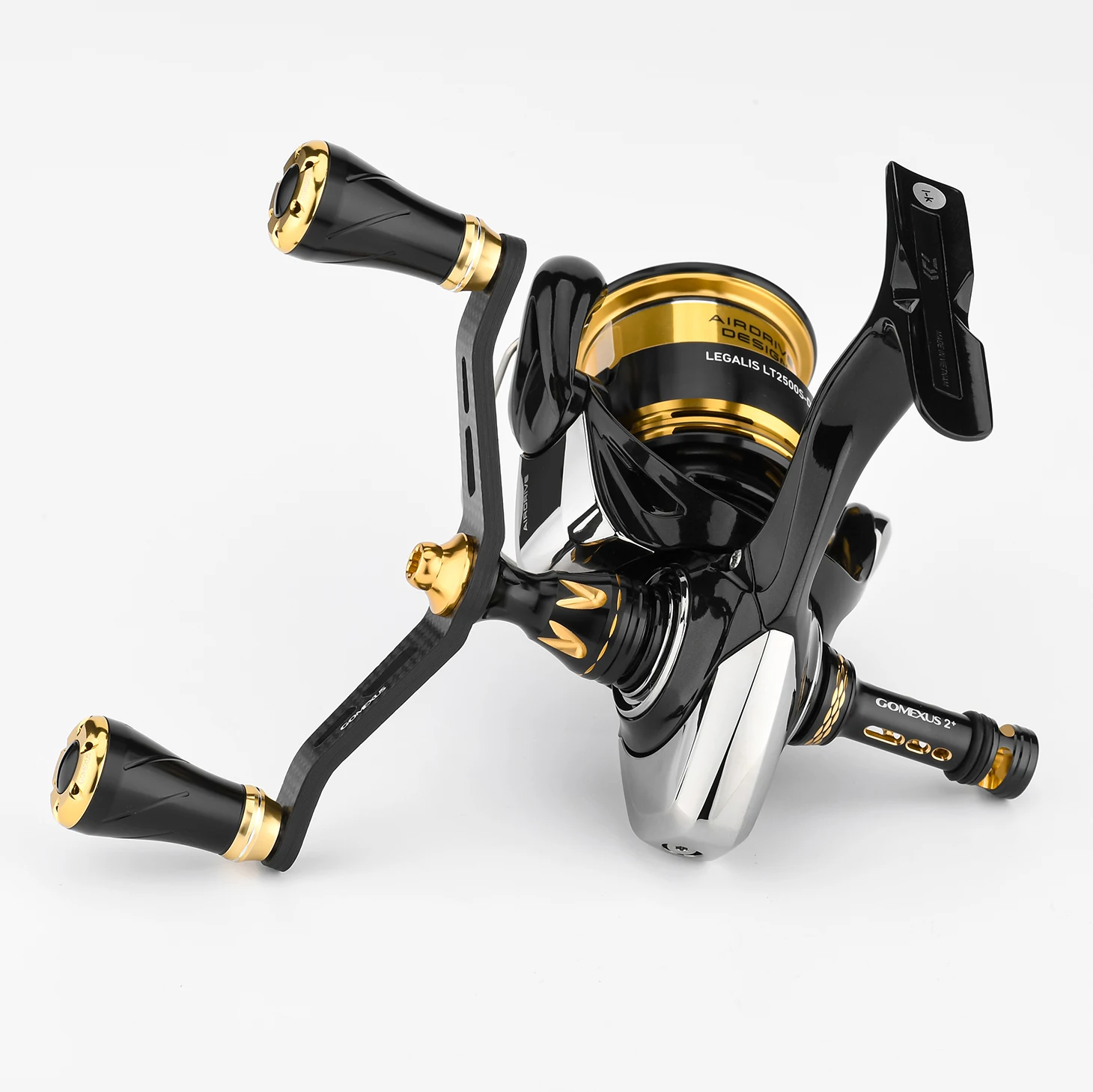 Gomexus doble mango de carbono Eging pesca 98mm 20mm perilla para Daiwa Exist Certate Fuego balístico Luvias Tatula LT carrete giratorio - imagen 3