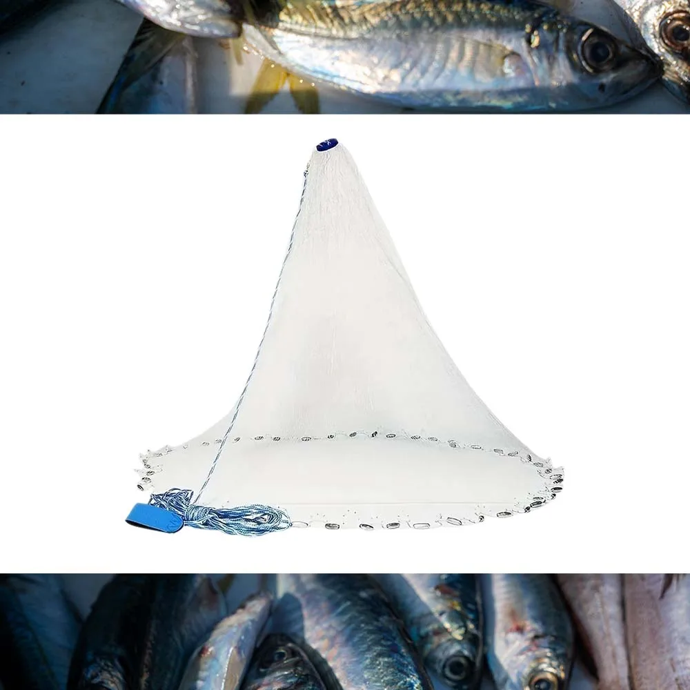 JSFUN, 1 unidad, con plomo ni sin plomo, red de pesca, red fundida a mano de EE. UU., herramienta de red de pesca para lanzar al aire libre - imagen 5