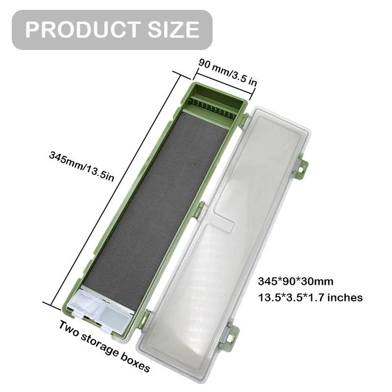Aparejo de pesca de carpa, billetera, caja de aparejos, caja de almacenamiento de aparejo de pelo rígido Zig Chod para equipo de soporte de aparejo de sedal de pesca - imagen 2