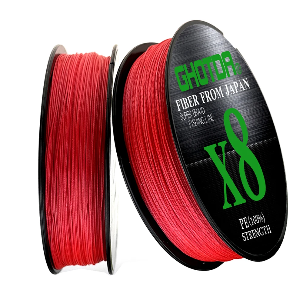 Sedal de pesca superfuerte, 8 hebras trenzadas, 100m, multifilamento liso de color japonés, alambre de pesca con mosca de carpa, tejido 8X, 13,2-78LB - imagen 2