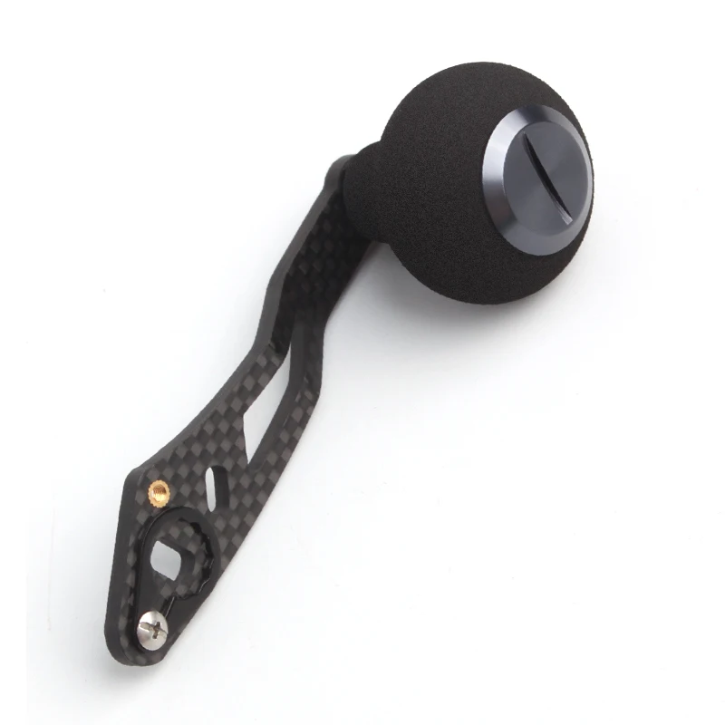 Kawa-mango de carrete de pesca, materiales de fibra de carbono con perilla Eva, longitud de balancín de pesca, tamaño del agujero de 92mm, 8x5 y 7x4mm, traje Ab/D/S DIY - imagen 3