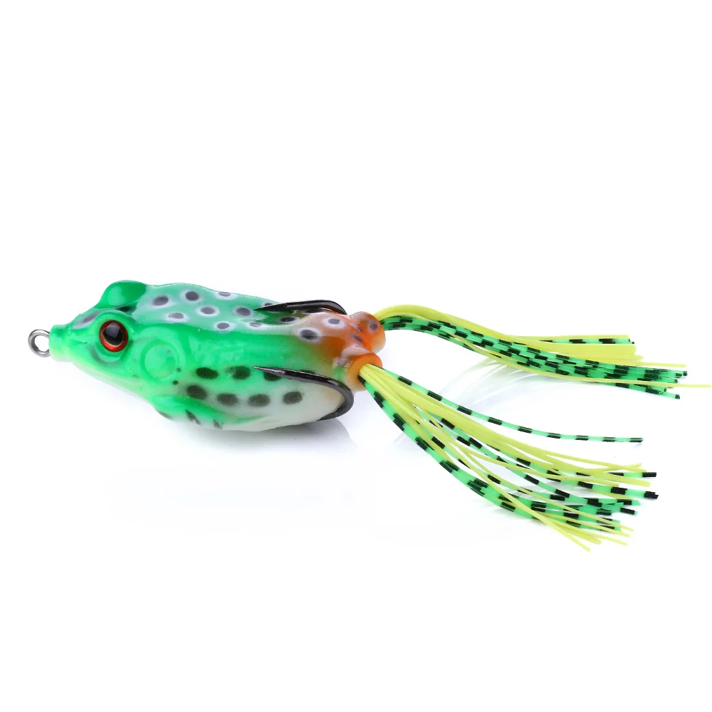 Señuelo rana 6 cm – Doble anzuelo anti‑enredos para lubina y lucio - imagen 2