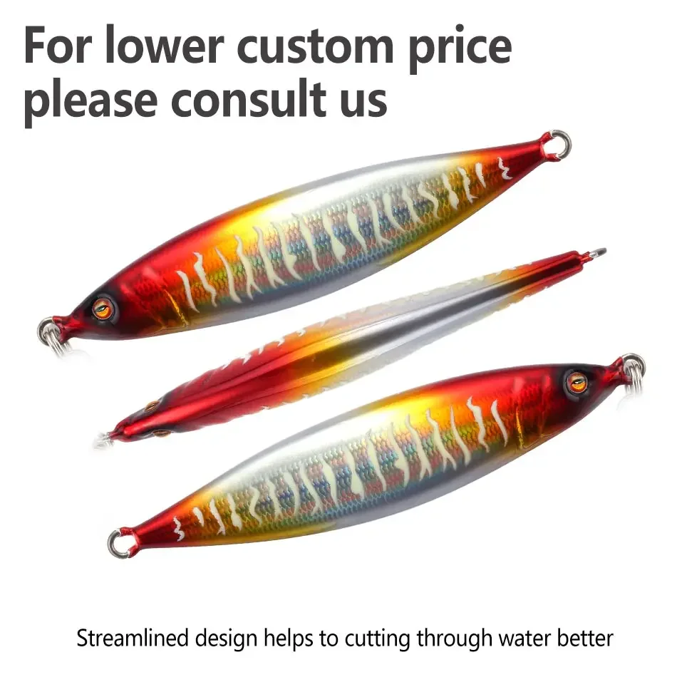 MOOKZZ-SEÑUELOS DE Jigjing lento, cebo duro Artificial para pesca en el mar, 100g, 120g, 150g, 200g, 250g, novedad - imagen 2