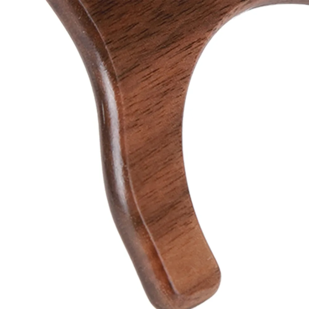 Cabeza de puente de taco de billar de madera, horquilla alta, horquilla baja, accesorio de palo de taco de billar, acabado pulido de madera de nogal, cabezal de puente para uso en Club - imagen 5