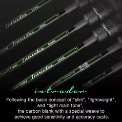 TSURINOYA INTRUDER caña de pescar portátil plegable535UL 565UL 5115UL guía FUJI River Stream serie plegable caña de trucha Salmo