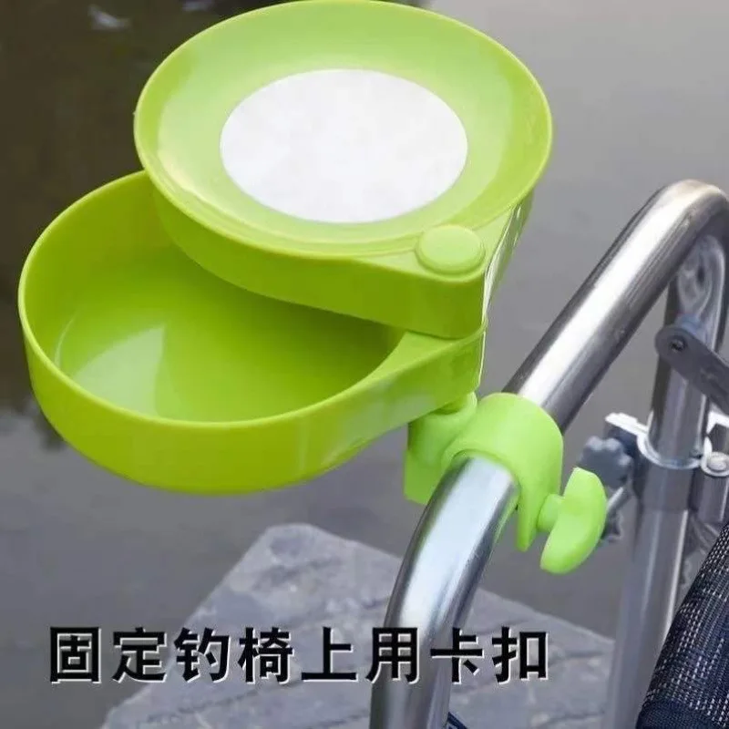 Vendido bien, bandeja de pesca manual, caja de almacenamiento de herramientas, bandeja de cebo de 3 capas, herramienta para silla, regalo, Protector de carpa, Wędkowanie - imagen 2