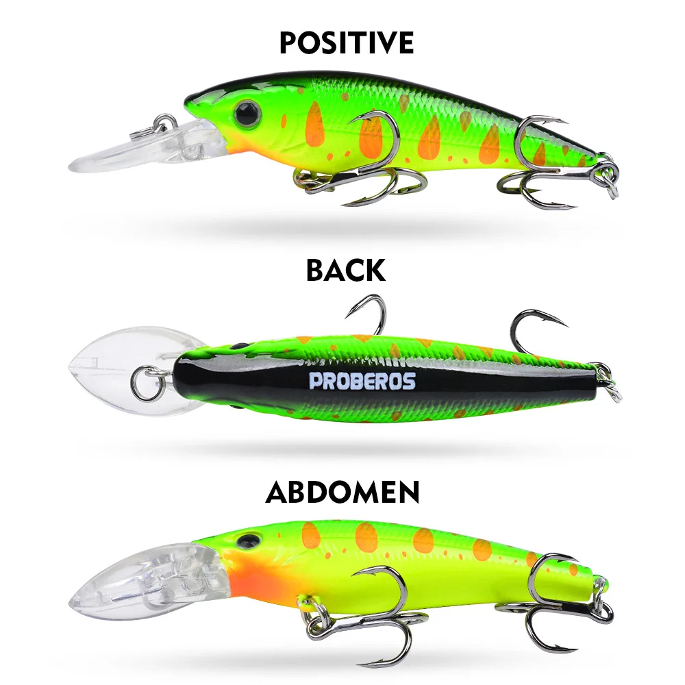 1 Uds Minnow 9cm 8,5g Señuelos de pesca señuelo duro aparejos de pesca 6 #   Equipo duro del señuelo del cebo artificial de la carpa del equilibrador del gancho - imagen 3