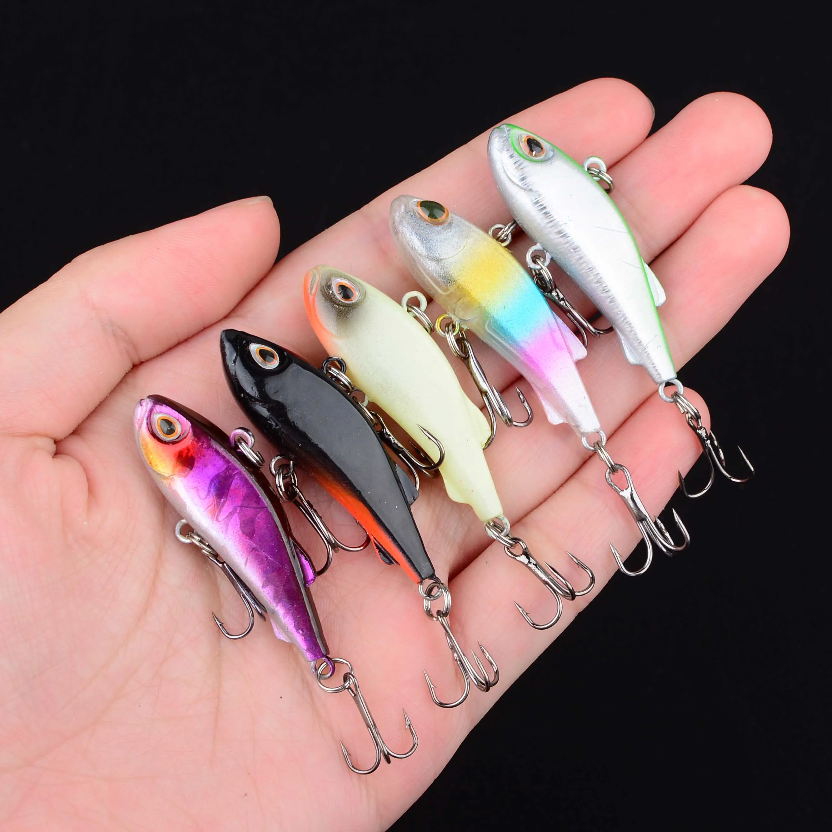 1Pc Mini VIB señuelo de pesca vibración cebos artificiales invierno pesca en hielo Wobblers lubina Crankbait aparejos de pesca - imagen 5