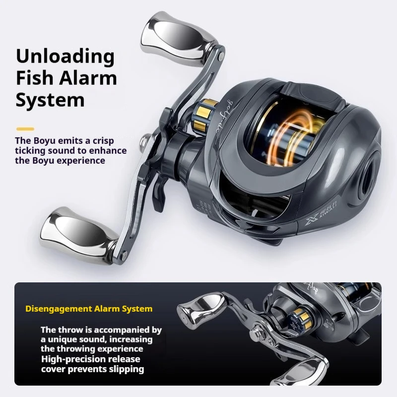 Carrete de pesca Neue XWL con freno dual y línea antiexplosión