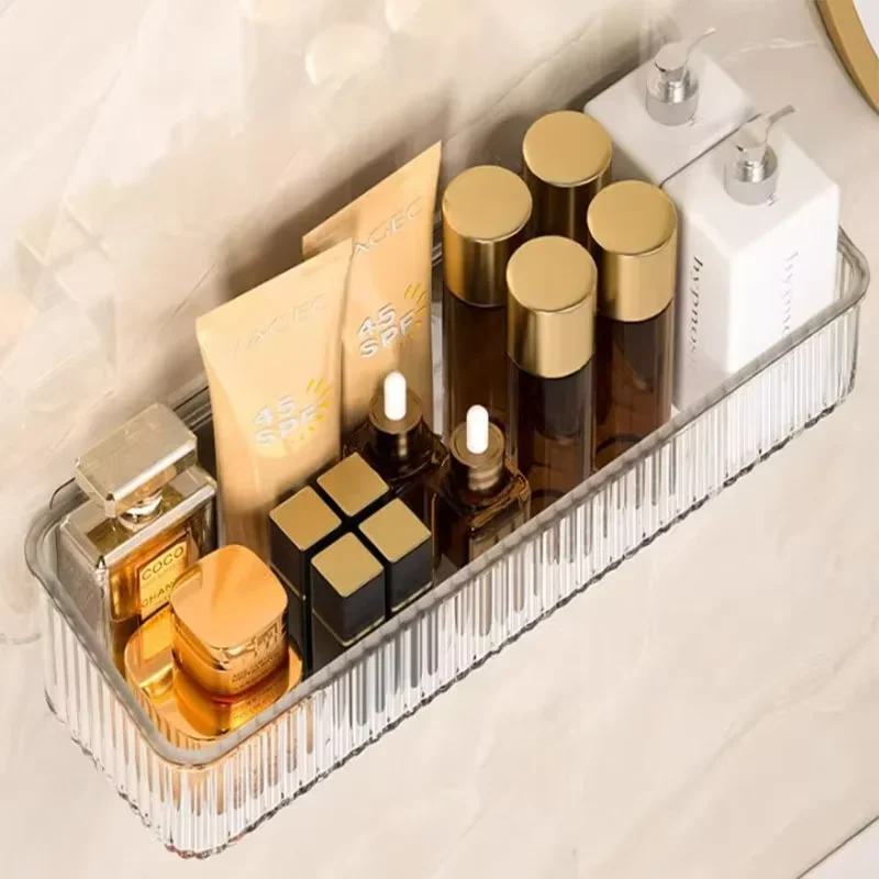 Estante de almacenamiento para baño, inodoro sin perforar, colgador de pared, estante de almacenamiento de cosméticos para pared de inodoro, Baño - imagen 5