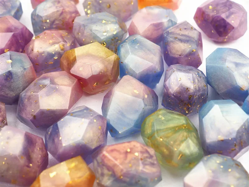 DIY Kristal Onregelmatige Steen Siliconen Mal Geometrische Facet Edelsteen Kristal Spar Erts Kristal Epoxyhars Mal - imagen 3