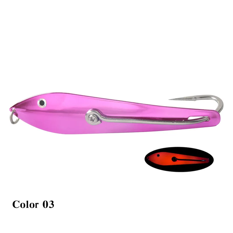 15g 21g 26g 39g 58g 81g Caballa anzuelo de pesca afilado señuelo de metal ver profundo cuchara juego señuelo marlin atún curricán plantilla lubina - imagen 5