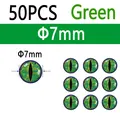 Green 7mm 50pcs