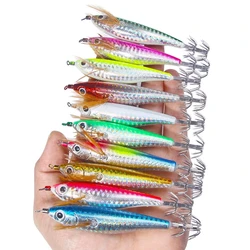 Señuelo camarón luminoso para pesca de calamar y pulpo