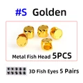5pcs golden S