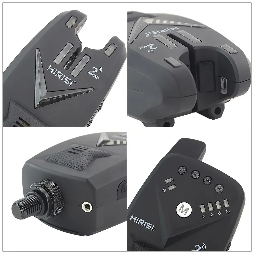 Hirisi-Juego de alarma de pesca de carpa, alarma de mordedura inalámbrica, Control remoto bidireccional, indicador de mordedura S3 - imagen 5