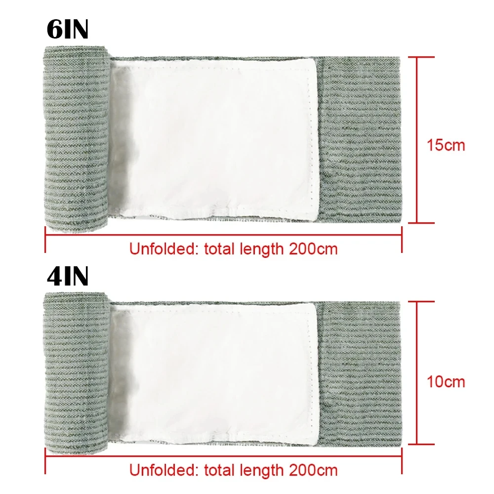 Torniquete táctico de Israel de 4/6 pulgadas, primeros auxilios médico, envoltura de supervivencia, cuidado de heridas, vendajes de rescate de Trauma de batalla, gasa urgente emergente - imagen 2