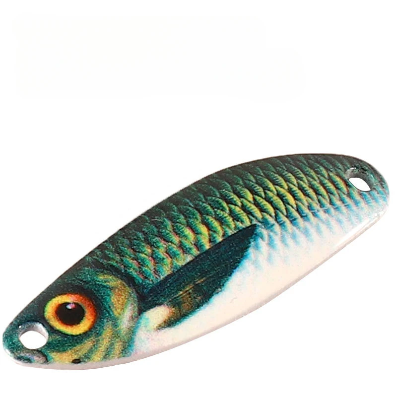 Señuelo giratorio de Metal de 3g y 5g, juego de cuchara de fundición, cebo metálico de latón ultraligero de agua dulce, trucha, Lucio, lubina, lago, pesca giratoria, cebo duro - imagen 2