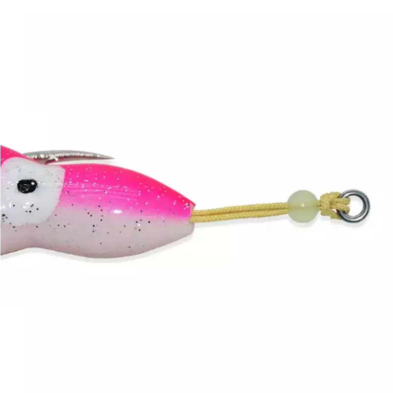 TAKEDO 20CM 40G 50G faldas de calamar de goma cebo suave señuelo de pulpo señuelo de pesca de curricán con anzuelo de asistencia para cebos de bagre atún - imagen 4