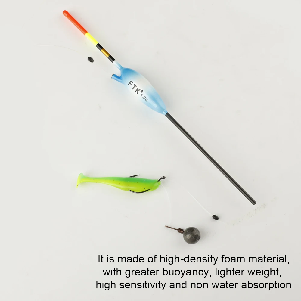 FTK-Kit de flotador Bobber antideslizante para pesca, boyas verticales de 18,3-24,2 cm, 7,2-9,5 pulgadas, flotadores antideslizantes de madera de Balsa, Bobbers para tipo panfish, 5 uds. - imagen 5