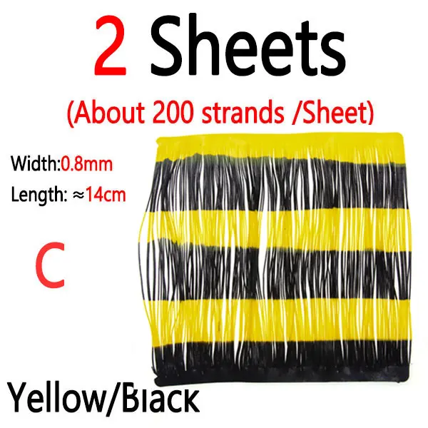 2 Sheets Yellow BLK