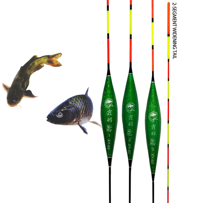 Flotadores de pesca Nano con tubos de flotación, aparejos verticales llamativos, accesorios de herramientas, 1 unidad - imagen 5