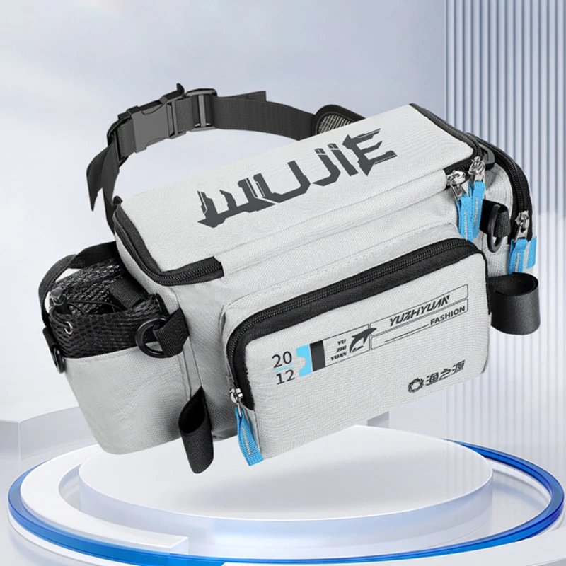 Bolsa de pesca multifunción para hombre, caja de almacenamiento para caña de pescar, bolso de hombro para cintura al aire libre, bolsa cruzada para caña de pescar, XA1WD - imagen 2