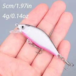 Señuelos Minnow Wobbler de plástico duro para trucha, lubina y carpa