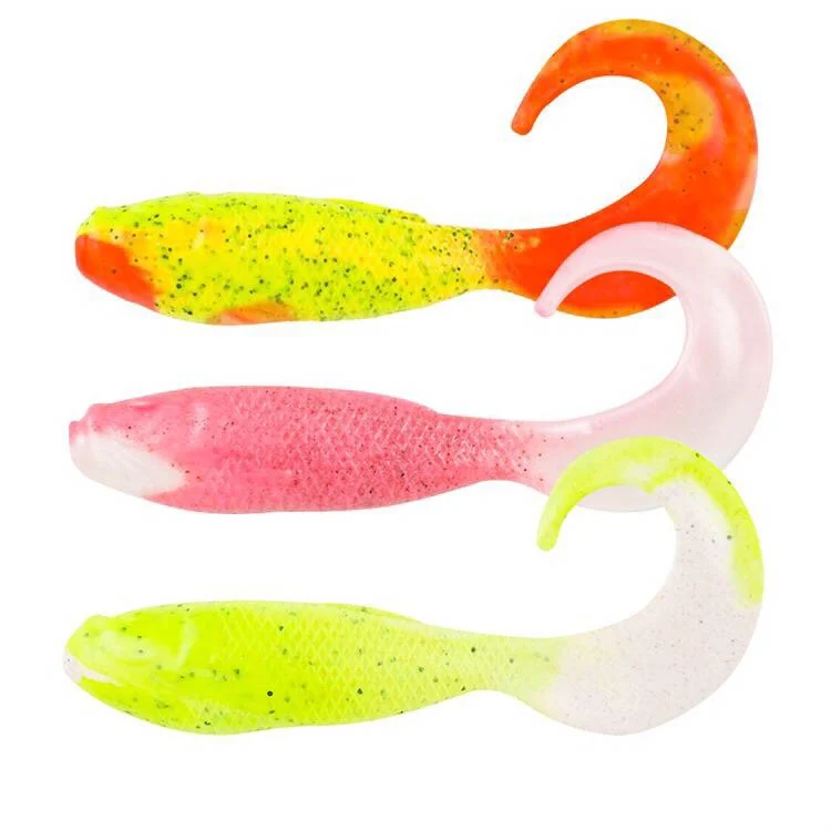 Beckley-señuelo de pesca de agua dulce, cebo blando, 8cm, 400x - imagen 5