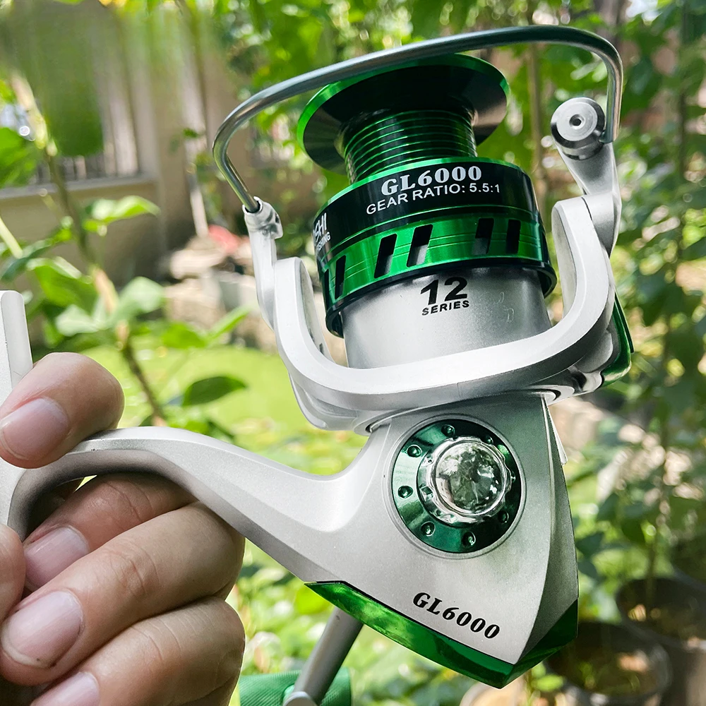 Carrete de pesca giratorio con línea serie 1000-7000, arrastre máximo ultraligero, carrete de pesca de carpa de 10kg, carrete de Jigging de agua salada, aparejos de mar - imagen 5