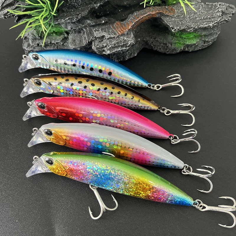 Jerbait hundimiento rápido 95 mm para lubina y trucha - imagen 3