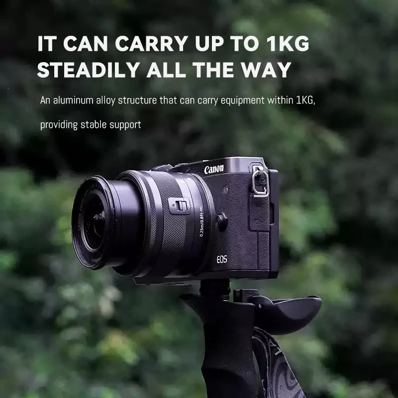 Bastones de Trekking al aire libre, postes de fotografía telescópicos de fibra de carbono, bastón ligero ajustable para senderismo y escalada de montaña - imagen 4