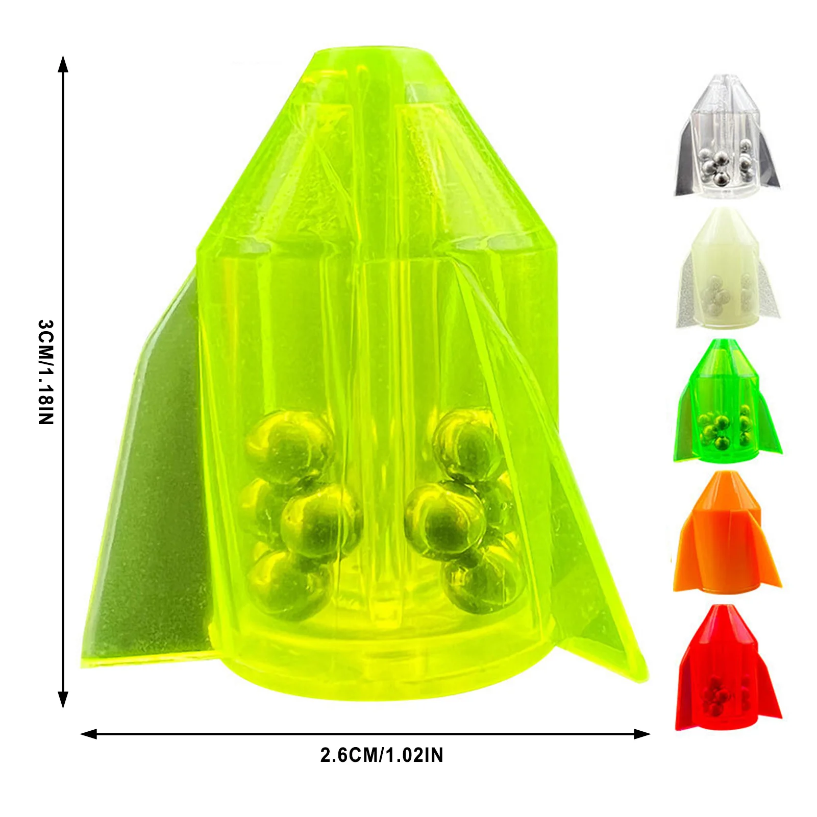 Sonajeros de hilo de pescar con cuentas de timbre, tubo de inserción, transmisión de ruido, accesorios eficaces para equipo de pesca, 12 Uds. - imagen 3
