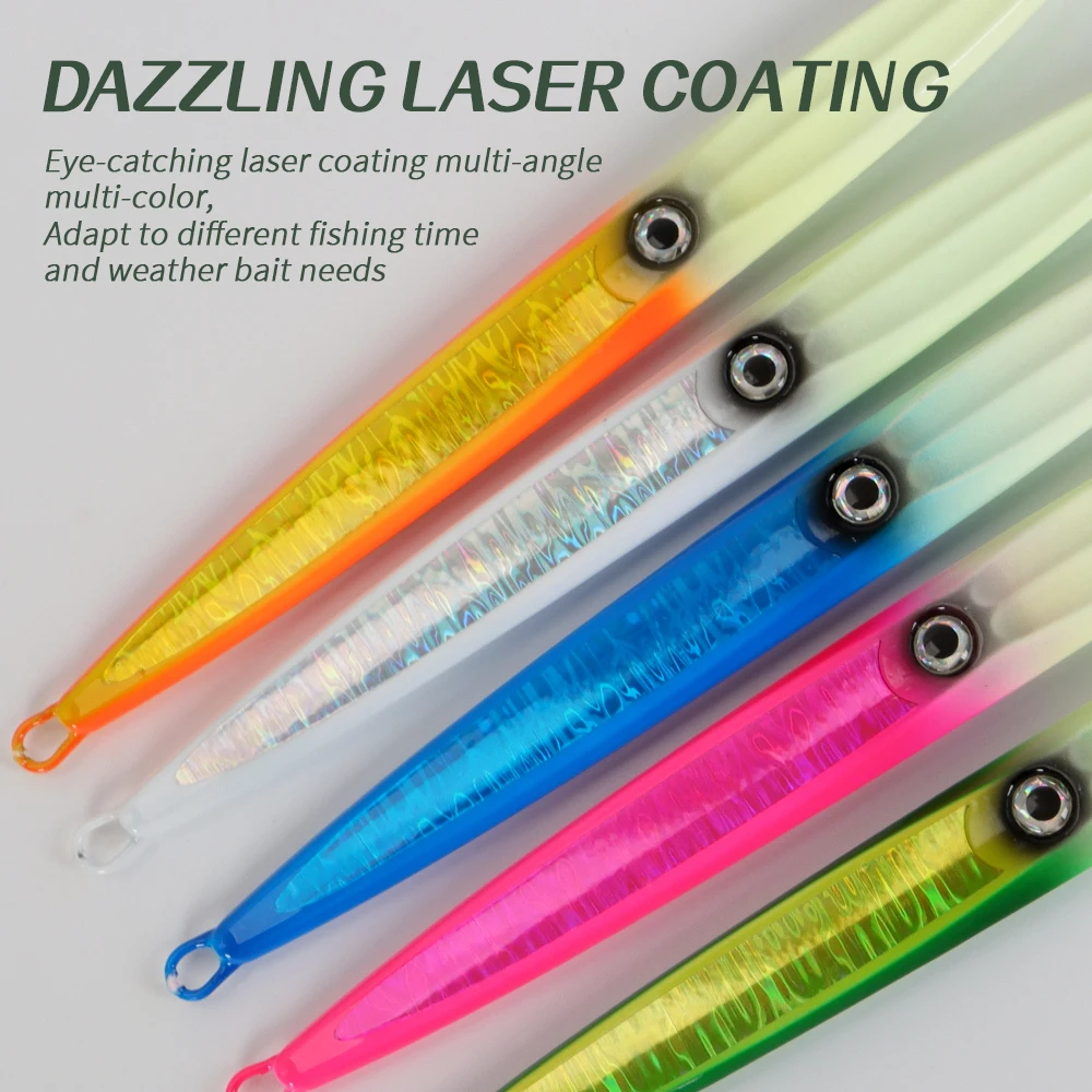 TL 60g80g100g200g300g400g500g720g plantilla de Metal de aguas profundas pesca Jigbait cuchara cebos plantilla señuelo lápiz aparejos de pesca de hundimiento rápido - imagen 5