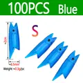 100pcs Blue S