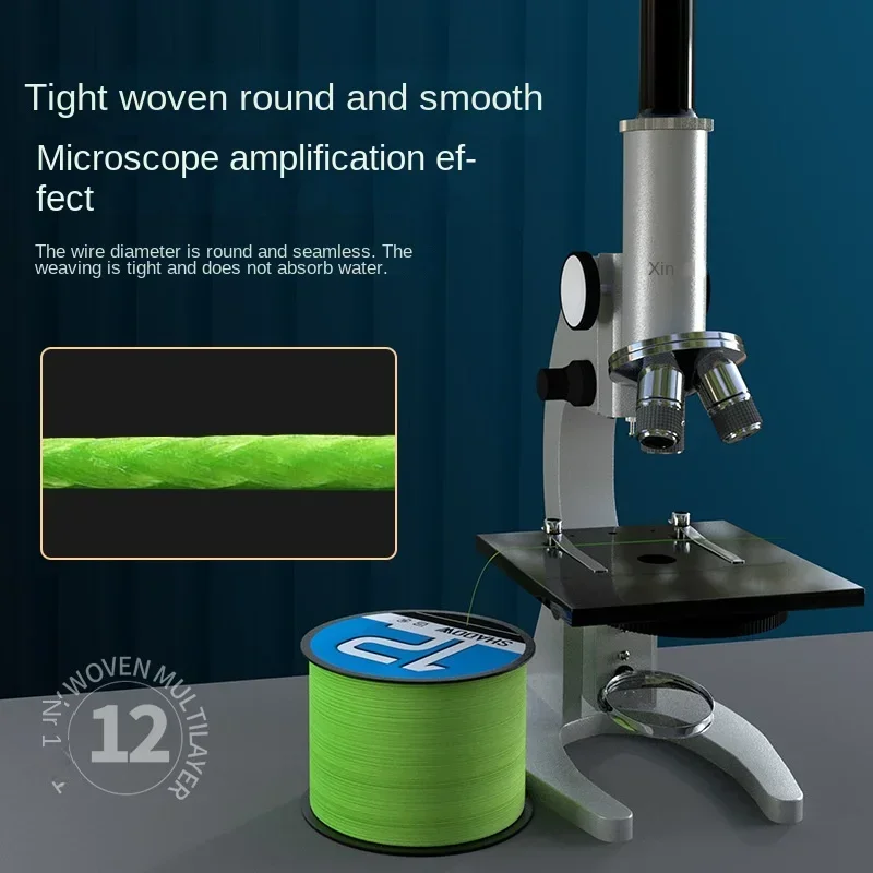 Nuevo Japón X12 PE actualización hilo de pescar trenzado 14LB-80LB 100-500m tipo hundimiento verde línea de PE de alta resistencia carrete de pesca de carpa lubina - imagen 5