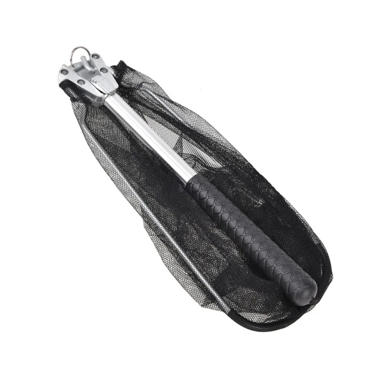 PRO BEROS-redes de pesca de aleación de aluminio, herramientas de pesca, Red de mano pequeña, Red de aterrizaje plegable de 50CM, trampa de red de fundición de poste - imagen 3