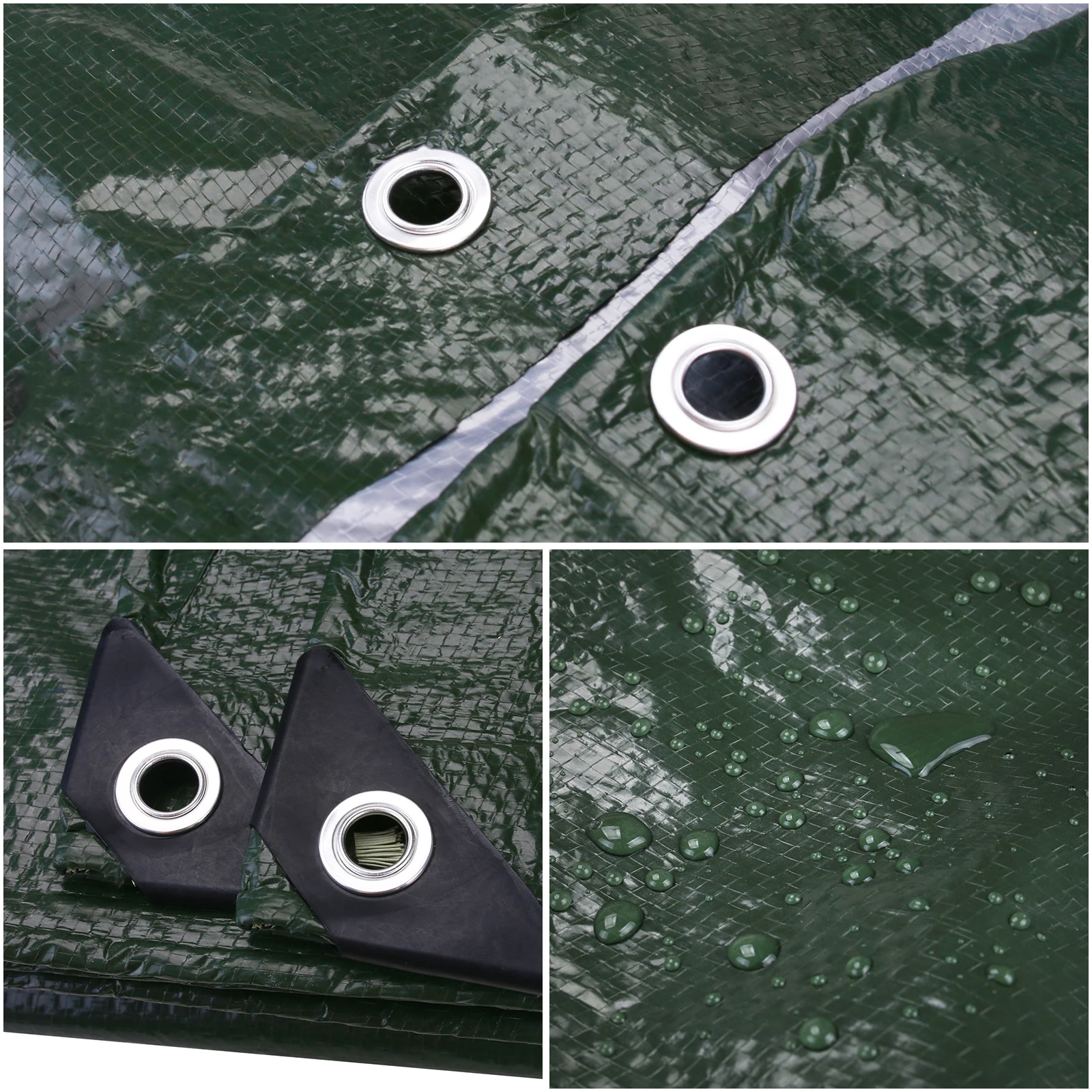 Toldo impermeable de lona, cubierta de hoja de lona resistente con ojal, cubierta de lluvia múltiple para terraza al aire libre, planta, porche de jardín - imagen 5