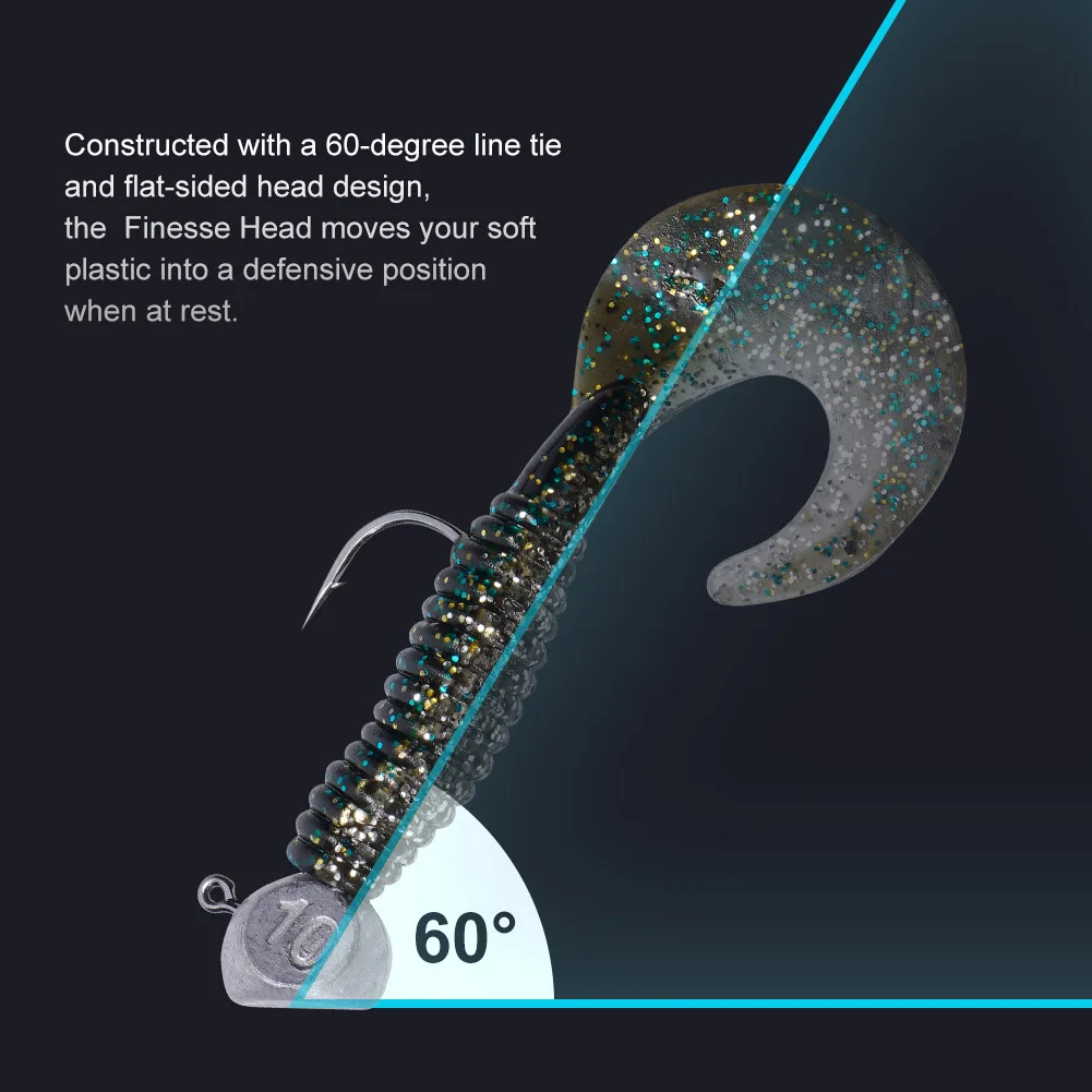 Noeby Jig Head 7g 10g 1/0 2/0 Ned Rig cabeza gancho Jig gusano cebo suave anzuelos de pesca para Lucio pesca de lubina Anzol accesorios ganchos - imagen 5