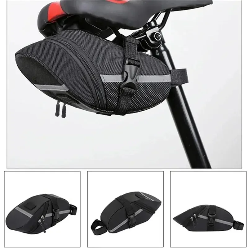 Bolsa trasera Universal para bicicleta de montaña, bolsa trasera para asiento impermeable, suministros para ciclismo al aire libre, accesorios para bicicleta - imagen 2