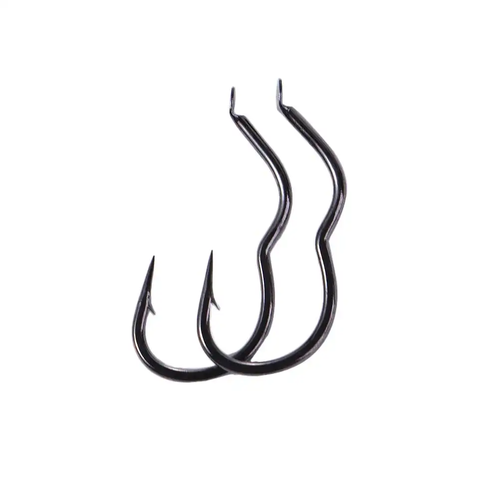 Anzuelo de pesca de acero con alto contenido de carbono, accesorio afilado con púas, abatible automático, 12 unids/lote por paquete, novedad - imagen 2