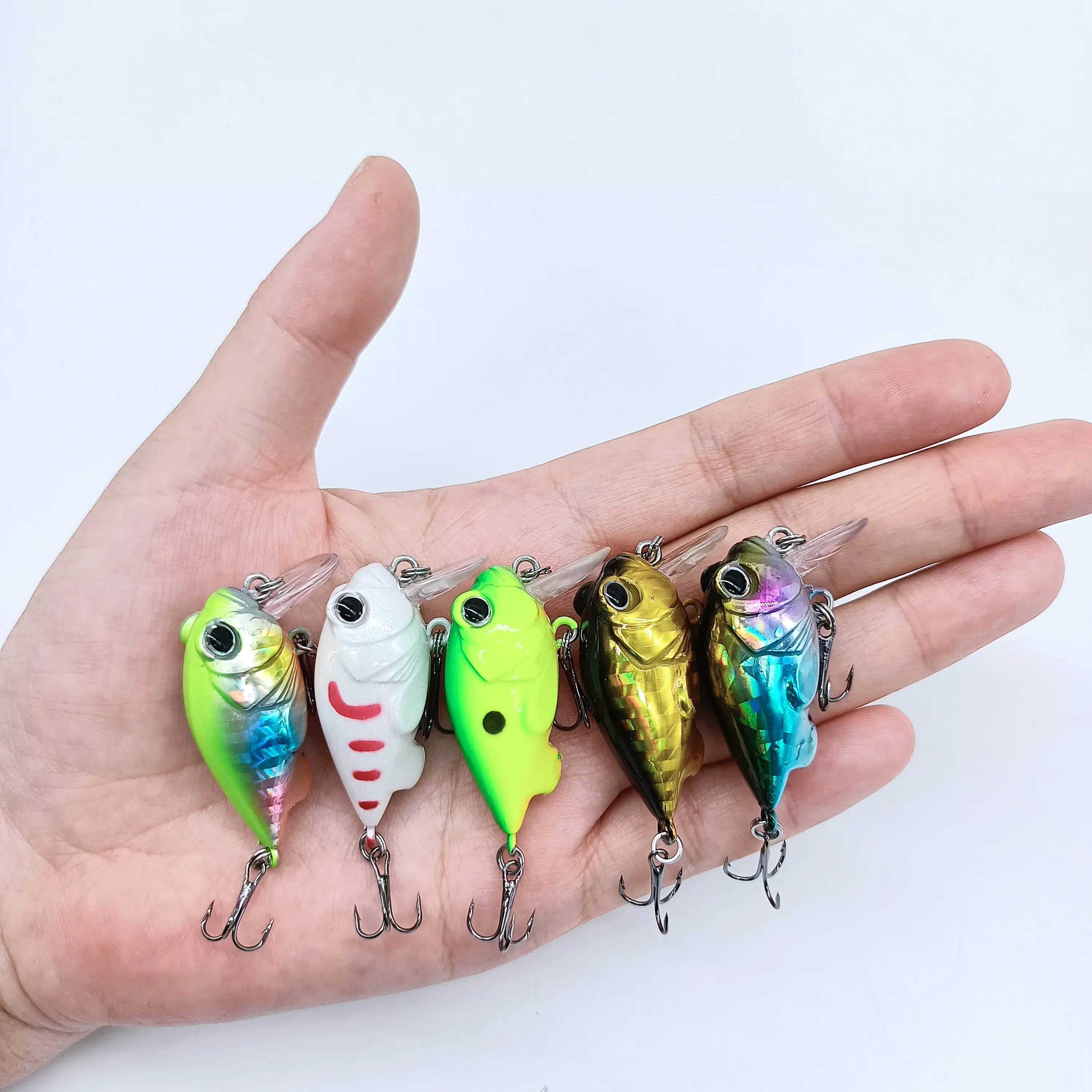DUODUOYU-Señuelos de Pesca Crankbaits, cebo duro flotante de 5,2g/38mm, Isca Artificial Wobbler Bass Swimbait, aparejos de pesca, 1 piezas, nuevo - imagen 2